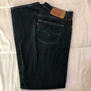 Levi 501 button fly jeans used 34W 36L